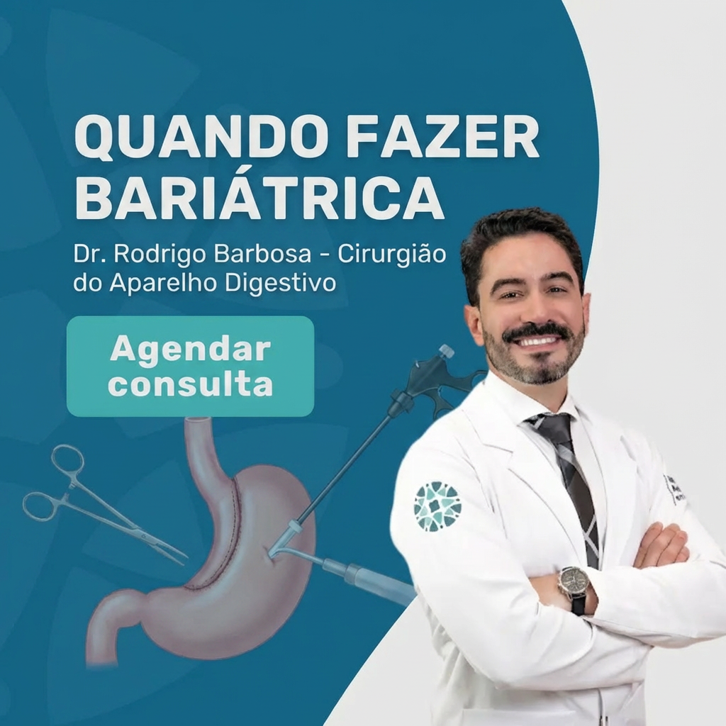 Quando Fazer Bariátrica? Critérios e Indicações Médicas 1 Dr. Rodrigo Barbosa explicando quando fazer bariátrica